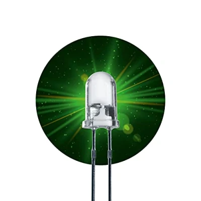 Abbildung von Lumetheus LED 5mm Farbe grün 50000 mcd 100 Stück Leuchtdiode extra hell 3V grüne Diode 2 Pin LEDs