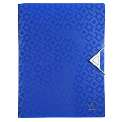 Abbildung von Exacompta 51420E Kunststoff Ringhefter Offix aus flexiblem blickdichtem 4 Ringe Füllhöhe 15mm DIN A4 Plastikordner ideal für Büro und Schule 1 Stück Zufallsfarbe