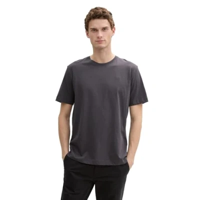 Abbildung von TOM TAILOR Herren Basic T Shirt, Tarmac Grey, XL