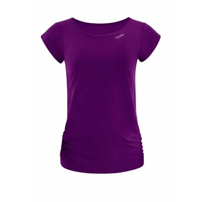 Abbildung von Winshape Functional Light AND SOFT Tshirt basic, Damen, Größe: Small, Dark plum