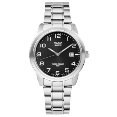 Abbildung von Casio Herren Uhr Analog Quarz mit Edelstahlarmband MTP 1221A 1AVEG