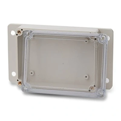 Abbildung von edi tronic ABS Leergehäuse Transparent 115x85x35mm Industriegehäuse IP66 Kunststoff Gehäuse