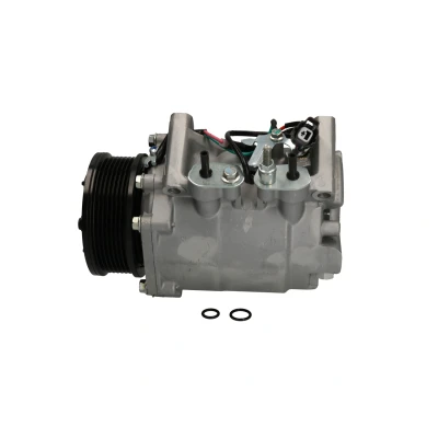 Abbildung von BOSCH 1 986 AD1 318 Kompressor 12V PAG 46 R134a mit Montageanleitung, Dichtring