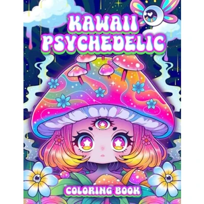 Abbildung von Kawaii Psychedelic Coloring Book: Cute and Trippy Stoner for Adult Relaxation