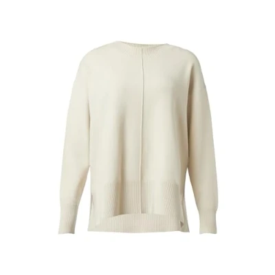 Abbildung von comma casual identity IM Boxyschnitt Strickpullover, Damen, Größe: 40, Helles beige