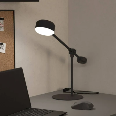 Abbildung von EGLO Tischleuchte »CLAVELLINA«, Leuchtmittel LED Modul fest integriert, in schwarz aus Stahl 6,8W Warmweiß