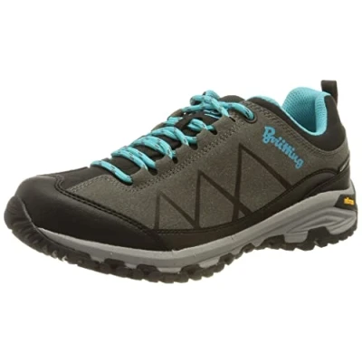 Abbildung von Brütting Damen Kansas Trekking &amp; Wanderhalbschuhe, grau/schwarz/türkis, 39 EU