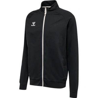 Abbildung von Hummel MOVE GRID COT. ZIP Sweatjacke, Herren, Größe: Medium, Black