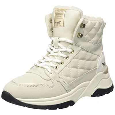 Abbildung von Mustang Damen 1438 602 Schnuerbooty, Ivory, 39 EU