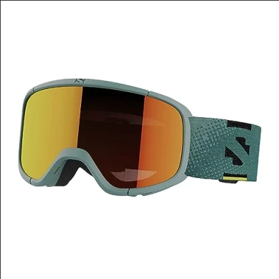 Abbildung von Salomon Lumi Kinder Brille Ski Snowboarden, Kinderfreundliche Passform und Komfort, Reduzierung von Augenermüdung Blendung sowie Haltbarkeit, Blau, Einheitsgröße