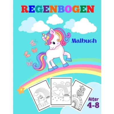 Abbildung von Regenbogen Malbuch für Kinder ab 4 Jahren: Einfache und Erstaunliche Seiten zum Ausmalen Kritzeln