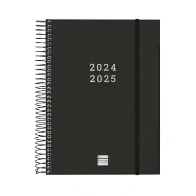 Abbildung von Finocam Terminkalender Espiral 18 Monate 2024 2025 2 Tage pro Seite Juli Dezember (18 Monate) Schwarz International