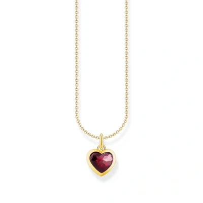 Abbildung von THOMAS SABO Kette mit Anhänger »Herz Anhänger, KE2268 051 10 L45V, 414 L45V«, Zirkonia (synth.)