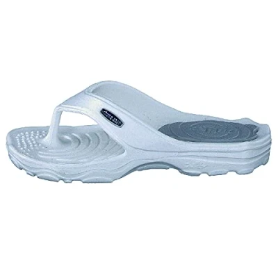 Abbildung von chung shi Unisex Zori Zehentrenner, Weiss/Grau, 36/37 EU (XS)