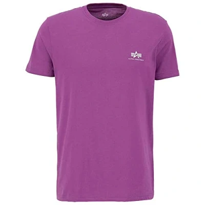 Abbildung von Alpha Industries Tshirt print, Herren, Größe: Small, Dark magenta
