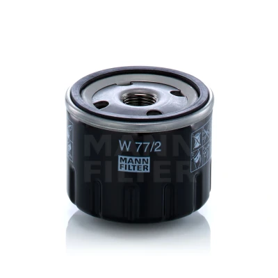 Abbildung von MANN FILTER W 77/2 Ölfilter 3/4 16 UNF 1B mit einem Rücklaufsperrventil Anschraubfilter