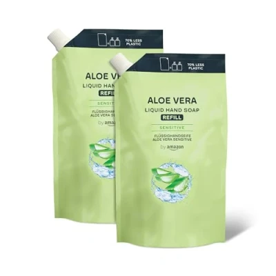 Abbildung von by Amazon Aloe Vera Handseife Nachfüllpack, 2 x 1000ml