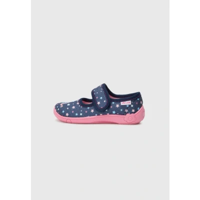 Abbildung von LICO Cookie GIRL Hausschuh für Kinder, Größe: 27, Navy/rose/turquoise Schuhe