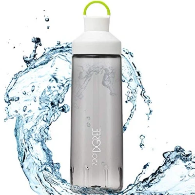Abbildung von Trinkflasche &quot;twinBottle&quot; 950ml Tritan Wasserflasche mit 2 Wege Öffnung Auslaufsichere Sportflasche BPA Frei Perfekt für Sport, Outdoor, Schule Einfaches Befüllen &amp; Reinigen Dank Weithals