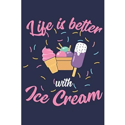 Abbildung von Eis Creme Notizbuch: Ein Geschenk für Eiscreme Liebhaber