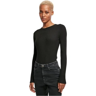 Abbildung von Urban Classics Longsleeve Langarmshirt, Damen, Größe: Small, Black