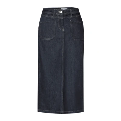 Abbildung von Cecil MIDI Srock Alinienrock, Damen, Größe: 29, Blau
