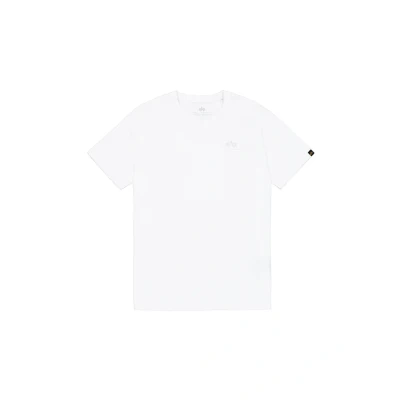 Abbildung von Alpha Industries Tshirt basic White chrome, Herren, Größe: Large, chrome