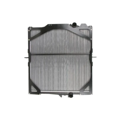 Abbildung von NRF 509702 Kühler, Motorkühlung Aluminium 900 870 56 mit Rahmen Kühlrippen gelötet