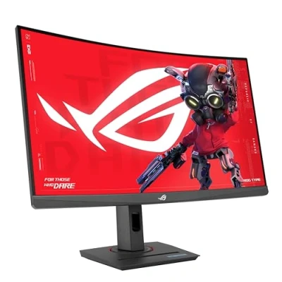 Abbildung von ASUS ROG Strix XG32WCMS 32 Zoll WQHD Curved Gaming Monitor 280 Hz, 1ms GtG, AdaptiveSync, ELMB Sync, DisplayHDR 400 Fast VA Panel, 16:9, 2560x1440, DP 1.4, HDMI 2.1, 15W USB C, ergonomisch