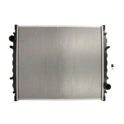 Abbildung von NISSENS 628780 Kühler, Motorkühlung Aluminium 705 610 58 ohne Rahmen Kühlrippen gelötet