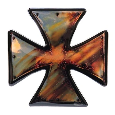 Abbildung von Tankpad 3D Eisernes Kreuz Motorrad Auto Aufkleber Rostig Optik Sticker 910050VA