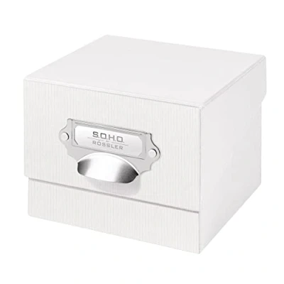 Abbildung von Rössler 1325452090 S.O.H.O. Foto Aufbewahrung Sammelkiste, mit beschriftbarem Einsteckschild, special edition white, 1 Stück