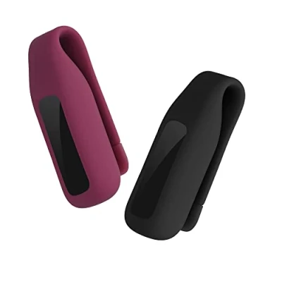 Abbildung von kwmobile Clip Halter kompatibel mit Fitbit Luxe Silikon Fitnesstracker Halterung ohne Tracker