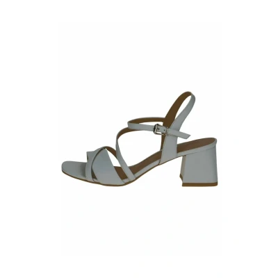 Abbildung von CAPRICE Damen Sandalen mit Absatz aus Leder Festlich, Weiß (White Nappa), 39 EU