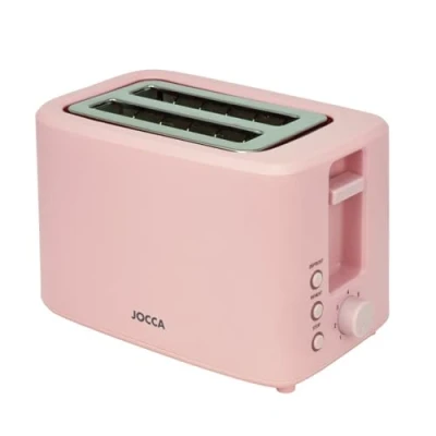 Abbildung von JOCCA Toaster 2 Scheiben, 700W, Rosa Sweet Line Breite Schlitze 7 Bräunungsstufen Elegantes Design Automatische Abschaltung