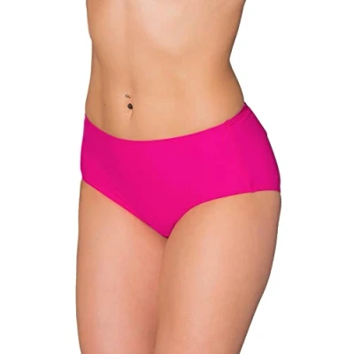 Abbildung von Aquarti Damen Bikinihose mit Mittelhohem Bund, Farbe: Pink, Größe: 36