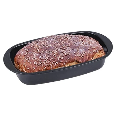 Abbildung von chg Brotbackform, Emaille, schwarz gesprenkelt, 37 x 20 7 cm, Set 317 02