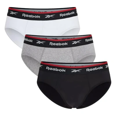 Abbildung von Reebok 3 PACK Slip, Herren, Größe: Large, Black/grey marl/white