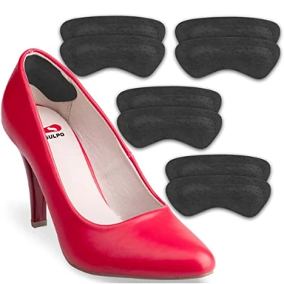 Abbildung von SULPO Fersenkissen Schuheinlagen aus Echt Leder, mit Latexschaum Polster Fersenschutz/Fersenpolster gegen Blasen Alle Schuhe Für Männer &amp; Frauen 4 Paare Einlagen