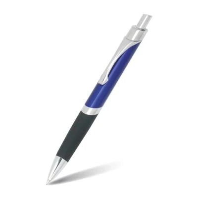 Abbildung von Online Druck Kugelschreiber Sporty Blau, Aluminium Kulli, auswechselbarer Mine, dokumentenecht, schwarzschreibend, Metallclip, 1 Stück