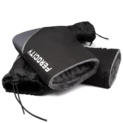 Abbildung von Ferocity Winter Motorrad handschuh Warme Muffs Handschuhe für Roller Scooter Fahrrad Handlebar Cover Gloves Lenkerstulpen Model Premium [088]