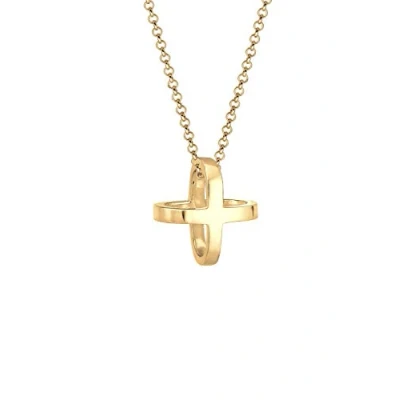 Abbildung von Elli Cross Symbol Halskette goldcoloured, Damen, Größe: 45, Gold coloured