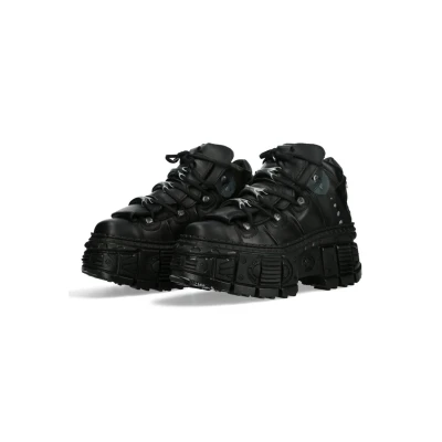 Abbildung von New Rock Plateaustiefelette, Damen, Größe: 40, Zwart Schuhe