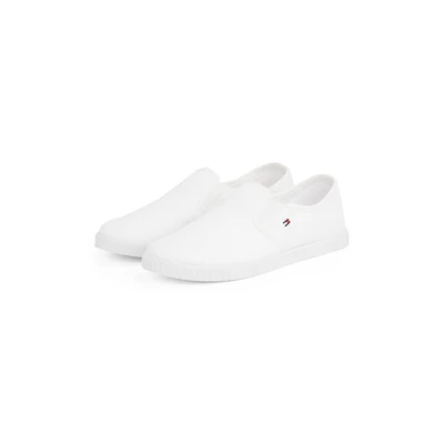 Abbildung von Tommy Hilfiger Slipper, Damen, Größe: 35, White Textil