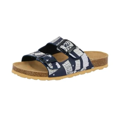 Abbildung von Lico Unisex Kinder BIOLINE ROCKY Pantoletten, Marine/ Grau, 34 EU