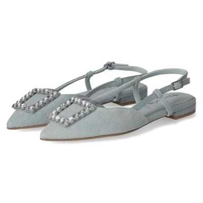 Abbildung von Tamaris Slingballerina, Damen, Größe: 39, Denim Schuhe