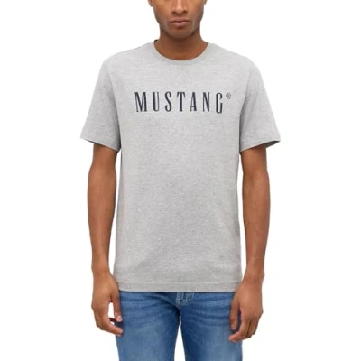 Abbildung von MUSTANG Herren Style Austin T Shirt, Mid Grey Mélange 4140, 6XL EU