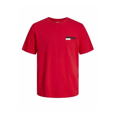 Abbildung von Jack &amp; Jones Jjecorp LOGO TEE PLAY O NECK Tshirt print, Herren, Größe: Small, True red