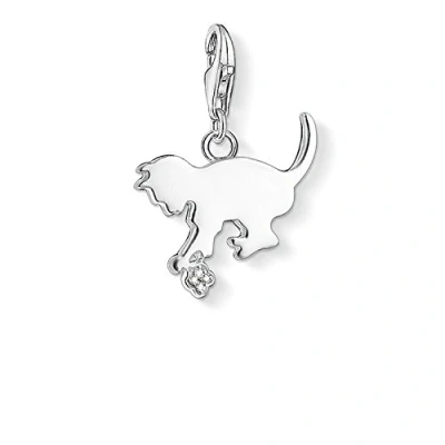Abbildung von Thomas Sabo Damen Charm Anhänger Katze Club 925 Sterling Silber DC0025 725 14