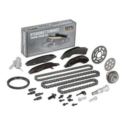 Abbildung von HEPU 21 0421 Steuerkettensatz mit Schrauben, Wellendichtring Simplex, Kette geschlossen BMW: 1 Hatchback, 3 Saloon, Coupe, MINI: Hatchback